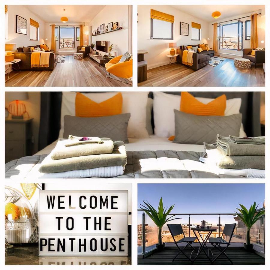 The Penthouse Margate, Balconies, Sea View, Gated Parking, Air Con! Apartment Luaran gambar
